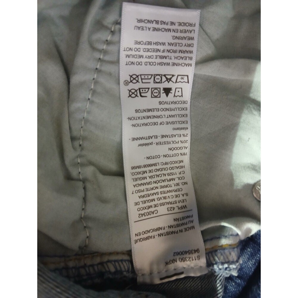 Signature By Levi Strauss Jeans Womens 12 Blue Denim Skinny Leg Stretch Mid Rise - Picture 9 of 9